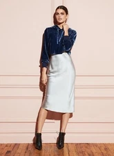 Fleur Du Mal Cropped Velvet Hoodie Caspian Blue, 18% Silk And 82% Rayon