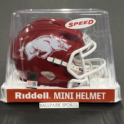 Arkansas Razorbacks Speed Mini Helmet Riddell NCAA Licensed