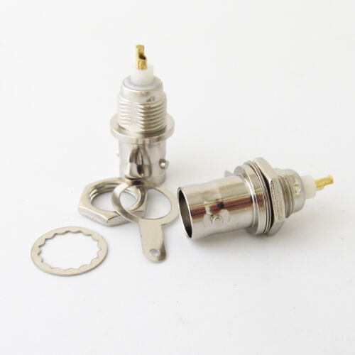 1pc Nickel Plated BNC Female Jack with Bulkhead Chassis Panel Mount Connector - Picture 5 of 7
