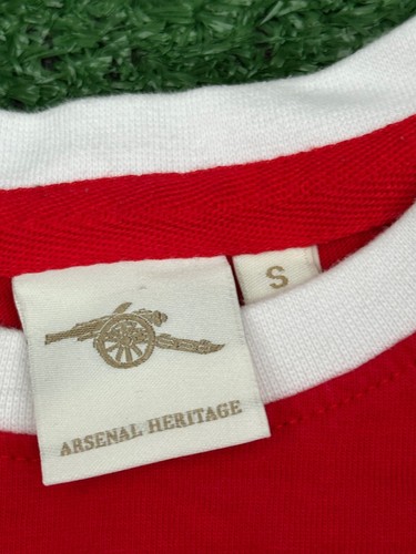 Arsenal FC 1977 Home Heritage T-Shirt Jersey | Mens Adult Small Football Top - Picture 4 of 8