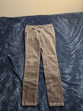 Eileen Fisher Corduroy Pants Womens Size 6 29x29 Charcoal Gray Low Rise Preppy