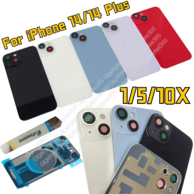 Big Hole Back Glass Cover Replacement with Camera Lens Lot For i Phone 14/14Plus