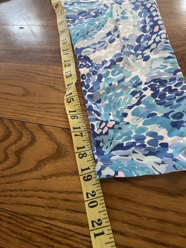 Lilly Pulitzer Girls Maia Leggings Turquoise Oasis Wave After Wave X-LARGE 12-14 - Picture 6 of 11