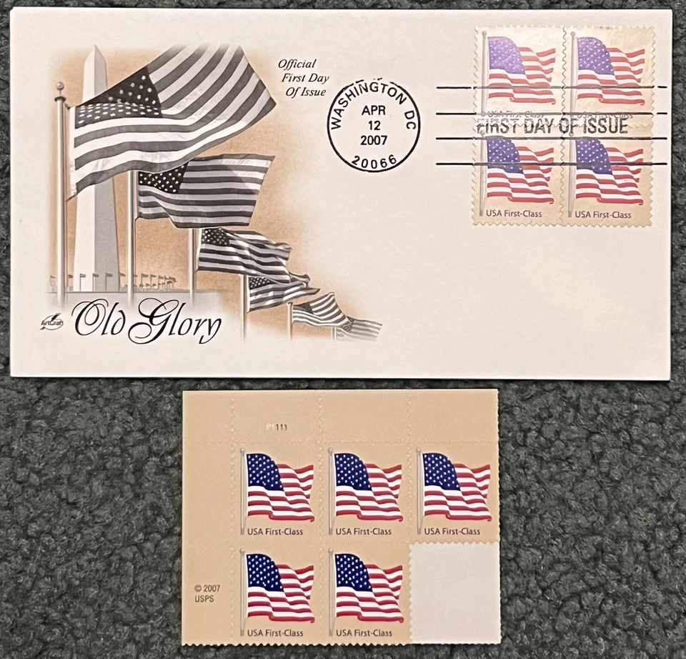 Old Glory - US Scott 4129-4134, 4187-4190 - 8 FDCs mais 58 selos! - Imagem 3 de 4