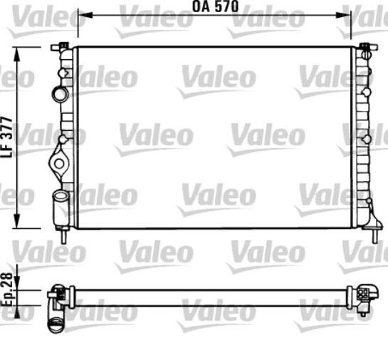 Radiateur Valeo 731379 de refroidissement moteur haute résistance aux finitions premium