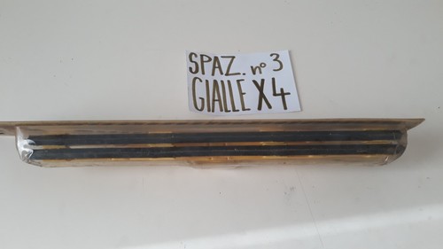 Pair of yellow wiper blades Abarth 695 595 Fiat 500 1100 Lancia Fulvia - Picture 3 of 24
