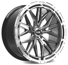 Xxr Wheels 585 20x8.5 5x112 Offset 35 Chromium Black Mach Ring Quantity Of 1
