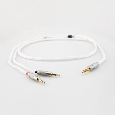 16core Pure silver Earphone Cable Sundara Aventho focal elegia t5p D7200 MDR-Z7