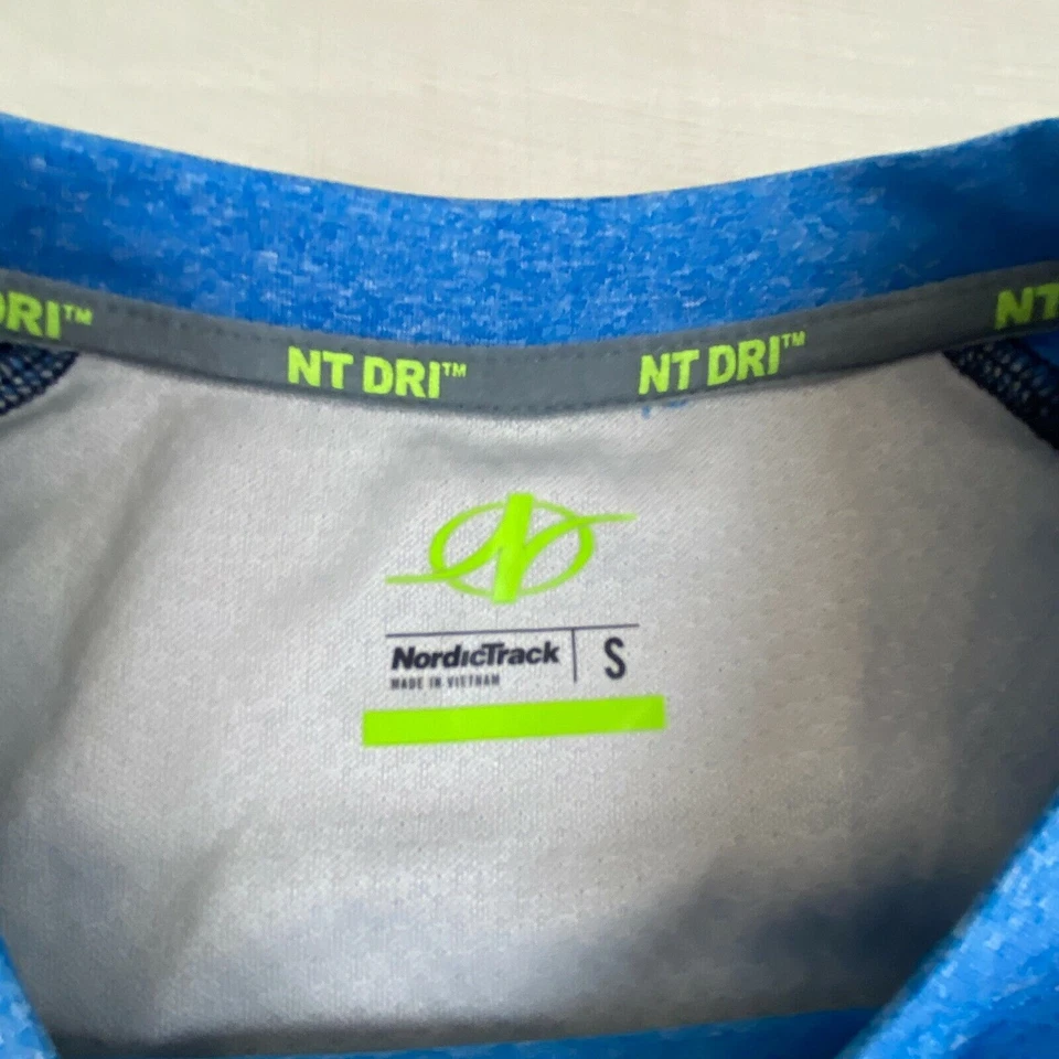 Nordic Track Mens Shirt Small Blue Trail Tee Athletic NT Dri Active Wear New - Image 3 of 4