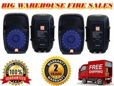 2 MR DJ PBX1559S 8" 2 Way Portable Passive Speaker with LED Accent Lighting