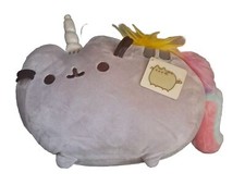 Pusheen By Gund 2016 Pusheenicorn Rainbow Mane  Tail Kitty Plush 13"