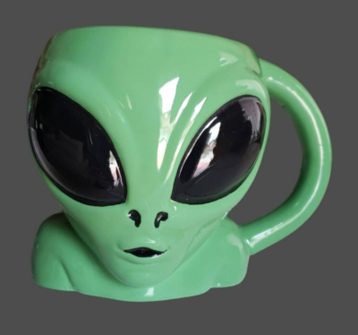MUGNIV UFO ALIEN NOVELTY COFFEE MUG Green Ceramic Coffee & Tea Mug 3D Cup  NEW | eBay