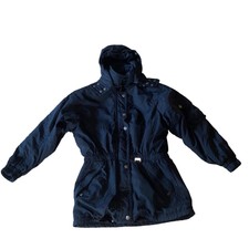 Head Skiwear Winter Skiing Jacket Coat Puffer Vintage Hooded Black Size 10