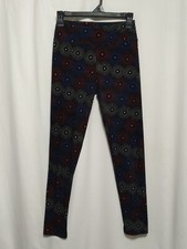 Lularoe Leggings Red White Blue Circle Bursts USA July 4th One Size