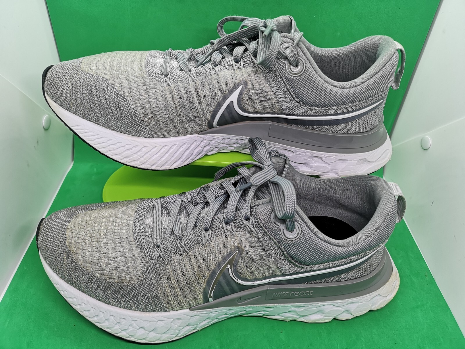 Nike React Infinity Flyknit Athletic Run Sneakers… - image 3