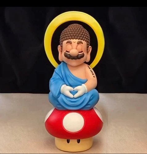 Fools Paradise SUPER PROFESSIONAL Mario Killer Buddhism Hand Heart H25cm/9.8in