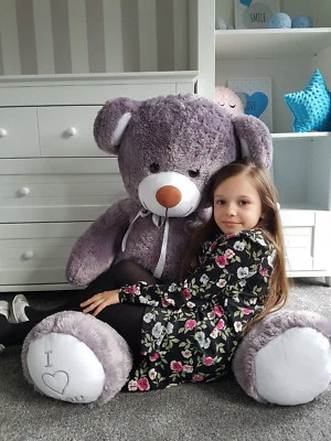 ODOLPLÜSCH XXL Teddybär Plüsch Kuschel Stoff Plüsch Riesen Teddy Bär Groß 160cm
