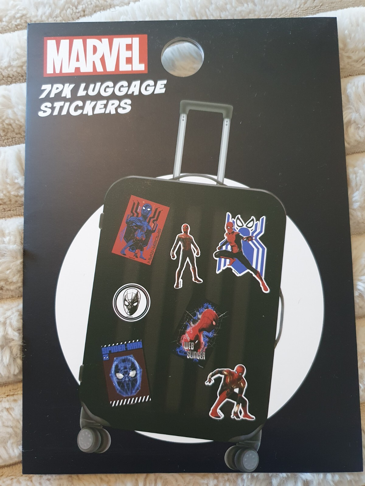 PRIMARK Marvel Spiderman maleta pegatinas accesorio totalmente nuevo