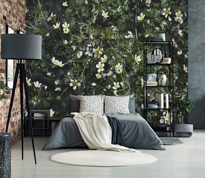 3D White Petals E2689 Wallpaper Mural Paper Wall Print Indoor Murals CA Honey