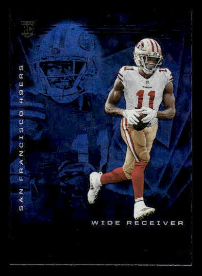 Brandon Aiyuk Panini Illusions #27 Trophy Collection Sapphire
