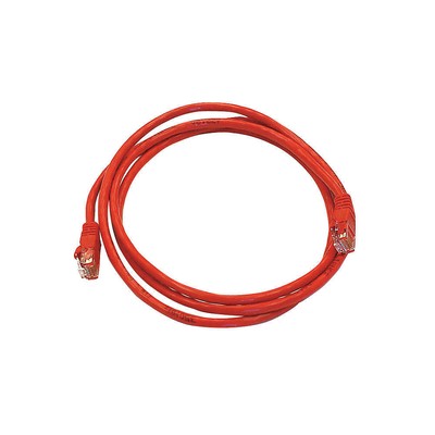 MONOPRICE 3381 Patch Cord,Cat 5e,Booted,Red,5.0 ft. 5PZV8