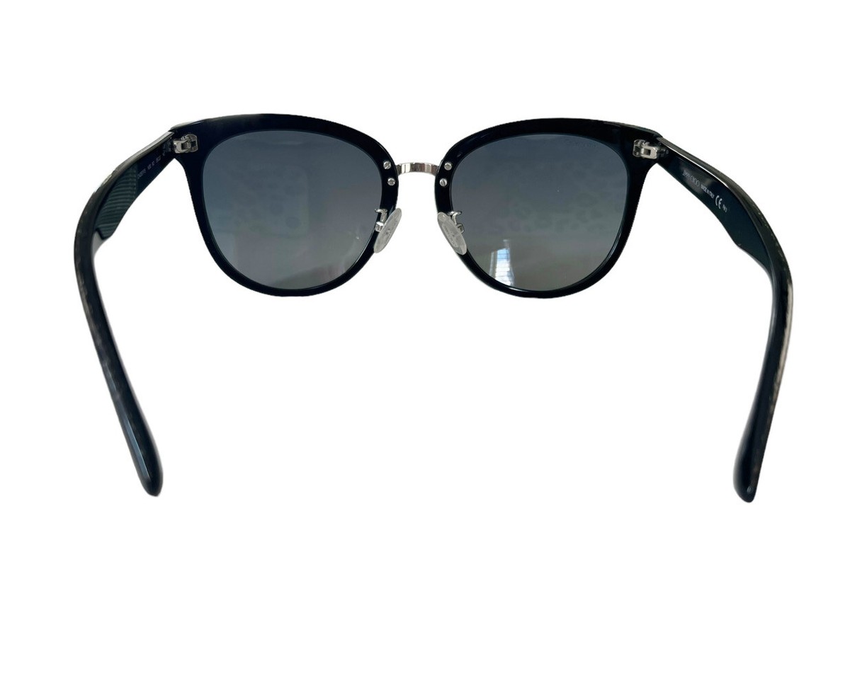 Jimmy Choo Black cat eye sparkly CADE/F/S Sunglasses NEW Jimmy Choo Cat Eye Sunglasses Lucine 8079O Black 55mm – Bluefly main image 2