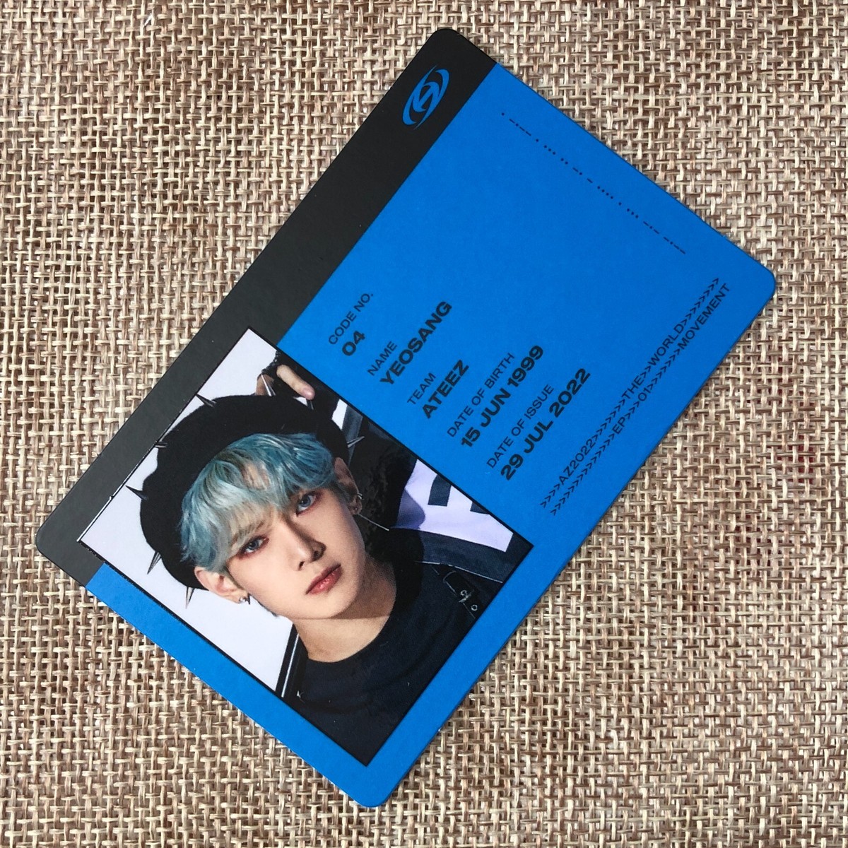 ATEEZ YEOSANG [THE WORLD EP.1 : MOVEMENT] Official ID Card