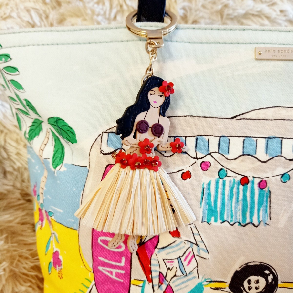 EUC Kate Spade New York KSNY Aloha Francis Hawaii Tote Bag