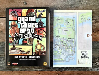 GTA - Grand Theft Auto San Andreas Offizielles Lösungsbuch Guide Deutsch PS3/PS4