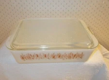 Vintage Proctor-Silex Covered Casserole Refrigerator Dish Wheat USA Slow Cook