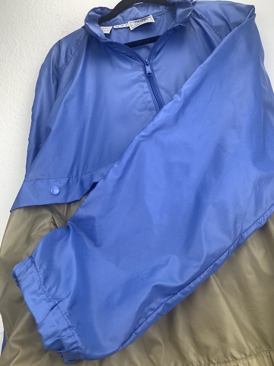 Lacoste X Izod Vintage Windbreaker Packable Size XL Blue