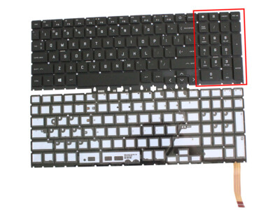 New for HP Omen 15-EK 15T-EK Series Black Keyboard Colorful Backlit INTEL Ver.