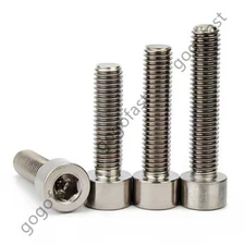 M4 M5 M6 M8 M10 Titanium alloy Screw Allen Hex Socket Cap Head Bolt 
