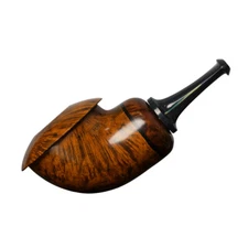 MUXIANG Handmade Freehand Pipe Briar Smooth Tobacco Pipe Small Wooden Pipe
