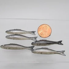 Dollhouse Miniature Set of 5 Salmon Fish G6381