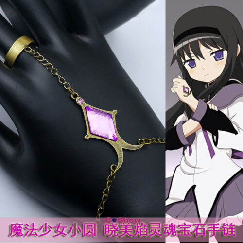 Anime Magical Xiaoyuan Xiaomei Flame Soul Bracelet Purple Ring Cosplay Jewelry - Afbeelding 1 van 12