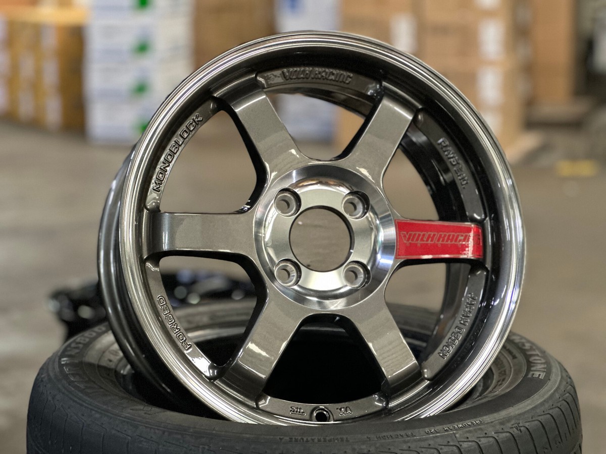 NEW! 4x100 (4 Wheels) 15x7J AOW TE37 SL Fits Honda Jazz Fit Toyota