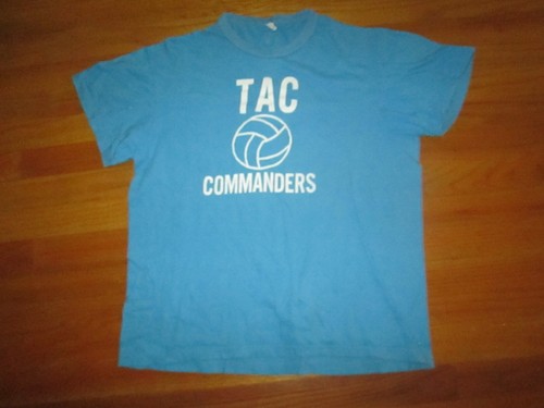 1960s Vtg Air Force TAC COMMANDERS Soccer ? 12AF East T Shirt Russell Southern - Picture 4 of 7