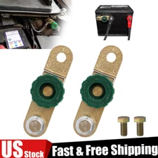 2Pcs Side Post Battery Terminal Quick Cut off Power Disconnect Master Kill Shut