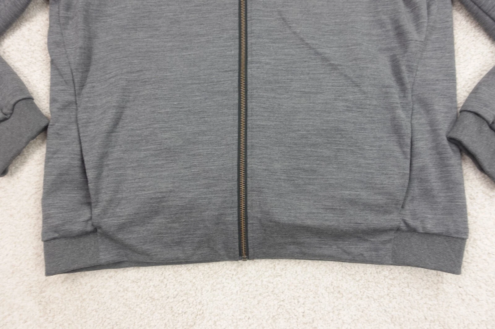 Rick Owens Giacca Bomber Uomo XXXL Grigio Lana Merino Reversibile Full Zip con Cappuccio