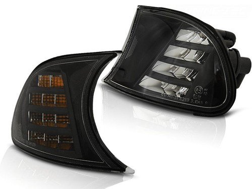 Black LED Front Turnsignals For BMW E46 99-01 Coupe/ Cabrio - Picture 5 of 5