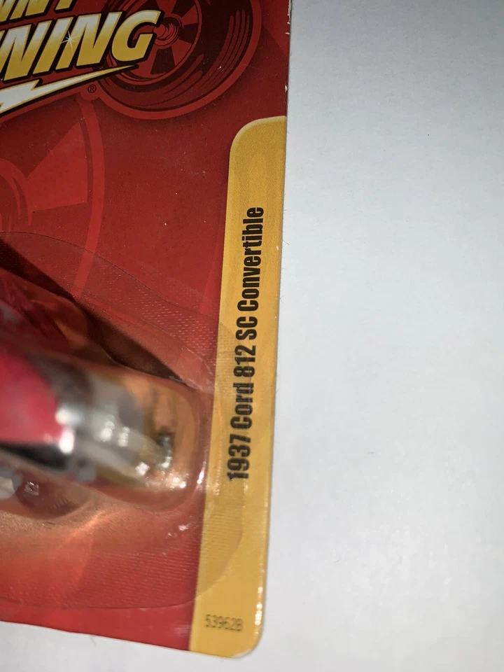 Johnny Lightning 1937 Cord 812 SC Convertible Red & Silver Forever 64 2011 Rel 7 - Image 2 of 4