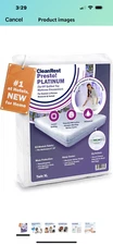  Clean Rest Platinum Zip-Off Quilted Mattress Encasement Hypoallergenic.