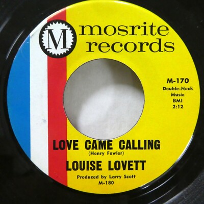 LOUISE LOVETT 45 Single 7'' 45 RPM Mosrite 1966 Strong VG