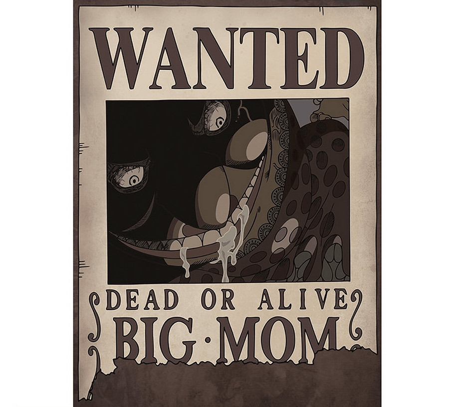 Thumbnail - Poster Chibi " Wanted Big Mom " - 52x38 Cm - One Piece