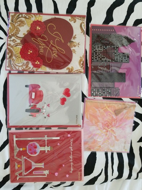 PAPYRUS Valentine s Day Cards 5 New Sealed For Sale Online