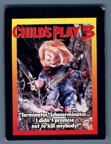 Vintage 1991 Child's Play 3 Movie Promo Cards Complete Set of 5 Horror - Picture 3 of 12