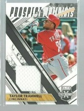 2019 Elite Extra Edition Prospect Materials Black #15 Taylor Trammell (ref 95779