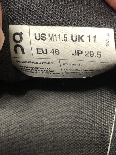 On Cloud 5 dunkelanthrazit weiß Laufschuhe 59.98919 Herren Größe 11,5 - Bild 8 von 9