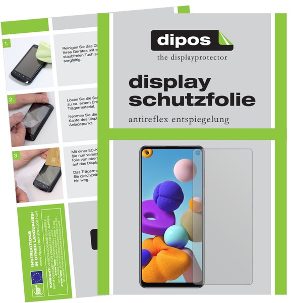 5X Schutzfolie FüR Samsung Galaxy A21S Display Folie Matt Displayschutzfolie-image